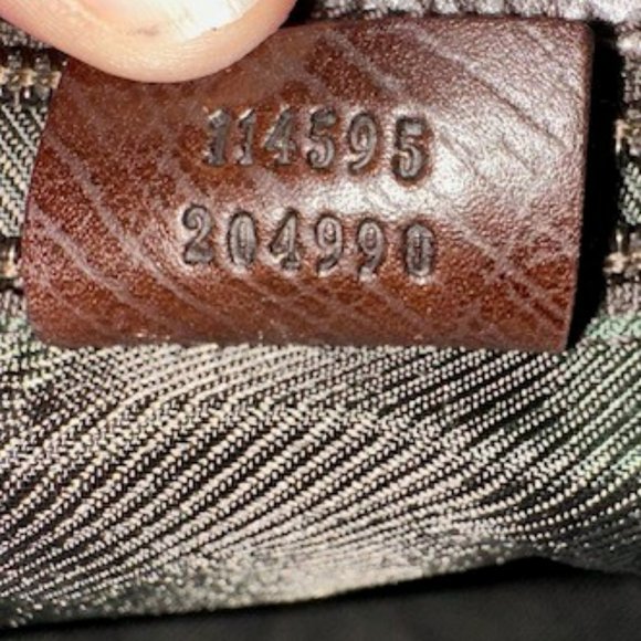 Gucci Canvas Handbag w Authentic Drawstring Dust Bag - Authentic EUC - Picture 10 of 16